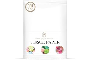PREMIUM QUALITY GIFT WRAP PAPER White Tissue Paper for Gift Wrapping, Gift Packaging, Floral, Birthday, Christmas, Halloween, DIY Crafts and More | 15" X 20" 100 Sheets