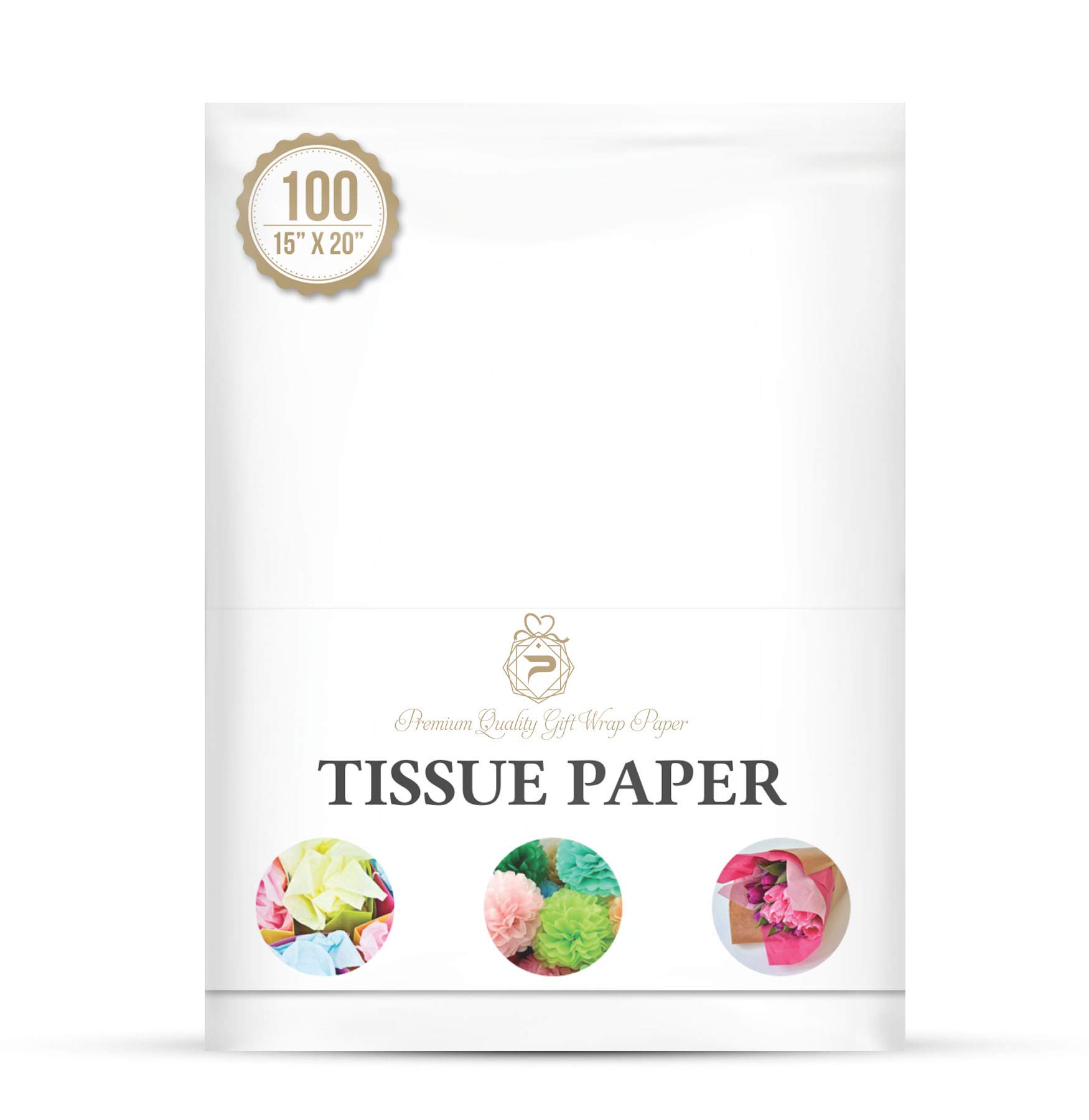 Basic Solid White Bulk Tissue Paper 15" x 20" 100 Sheets Buy Online