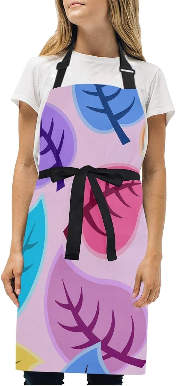 Amazon Co Jp エプロン 女性用 おしゃれ メンズ 葉っぱ 葉柄 紫 カラフル 子供絵 背景 母の日 キッチン カフェ サロン 作業用 ワーク H型 可愛い 首掛け シンプル キャンプ 服 ファッション小物