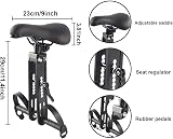 GRTLPOK Kids Bike Seat Front Mounted for Mountain Bikes 2-5 yrs Seat & Handle view 3