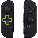 eXtremeRate Soft Touch Black Joycon Handheld Controller Housing (D-Pad Version) with Full Set Buttons, DIY Replacement Shell 