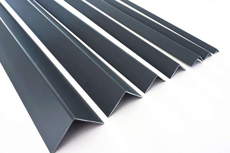 TMW Profiles Cezar PVC Corner Angle Trim Anthracite 7016 1m 10x10–50x50