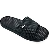 FUNKYMONKEY Men's Shower Slides - Non Slip Quick Drying Sandals for Men – Lightweight Pool Beach Bathroom Slippers Indoor Outdoor