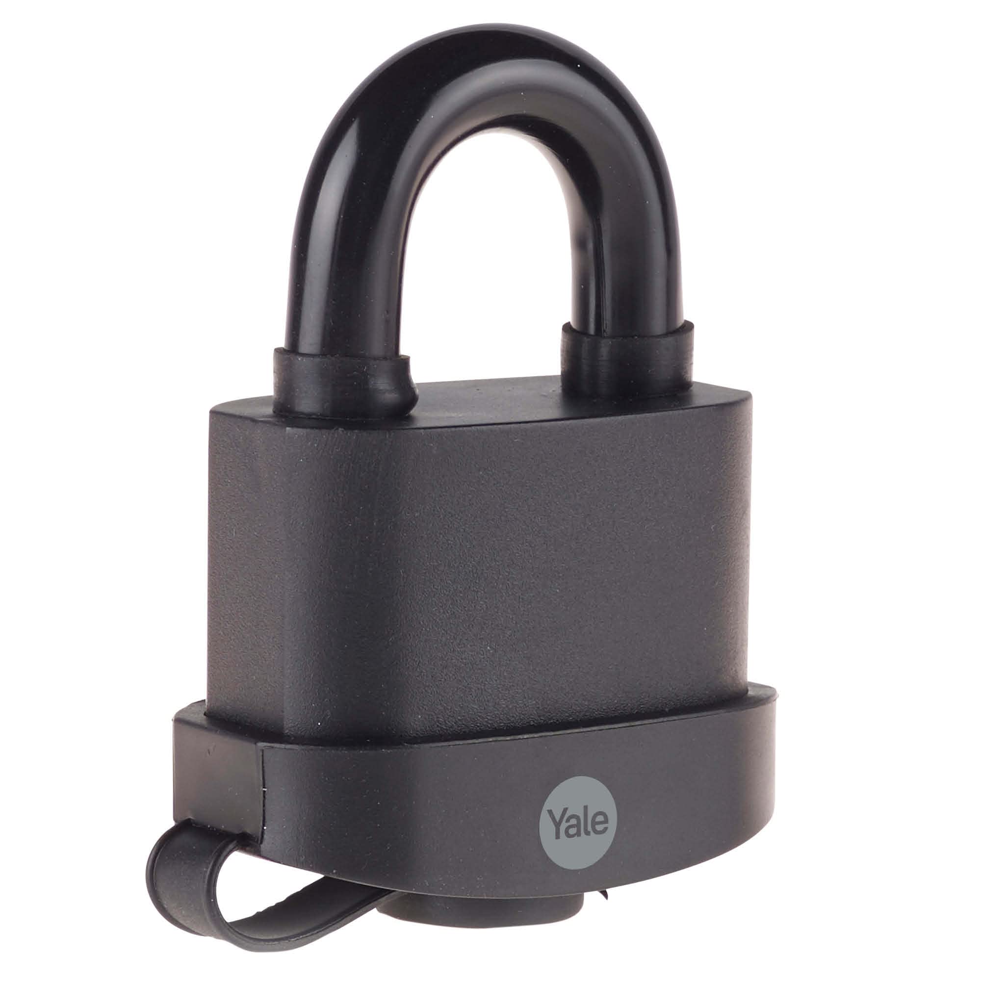 Yale - Y220B/71/130/1 High Security 71mm Weatherproof Padlock - Open Hardened Steel Shackle - 3 Keys