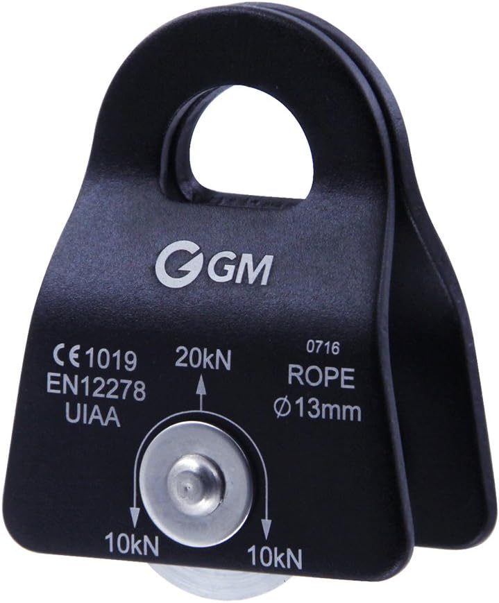 GM CLIMBING Hitch Slack Tending Pulley Kit for Double Rope Climbing System Basic Unit of General Hauling - 20kN Black Micro Prusik Minding Pulley & Oval Locking Carainber & 30in 8mm VT Prusik : Sports & Outdoors