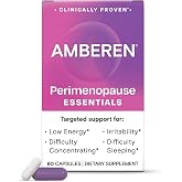 Amberen Perimenopause Supplement, Multi-Symptom Relief, 30 Day Supply | Clinically Proven, Helps Relieve Hot Flashes, Night Sweats, Difficulty Sleeping, Irritability, Drug &amp; Hormone Free
