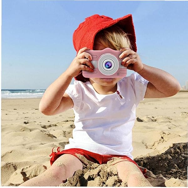 Childrens Digital Camera 3 5 inch Screen 1080P HD Video Camera Cute Cartoon Kid Gift Pink