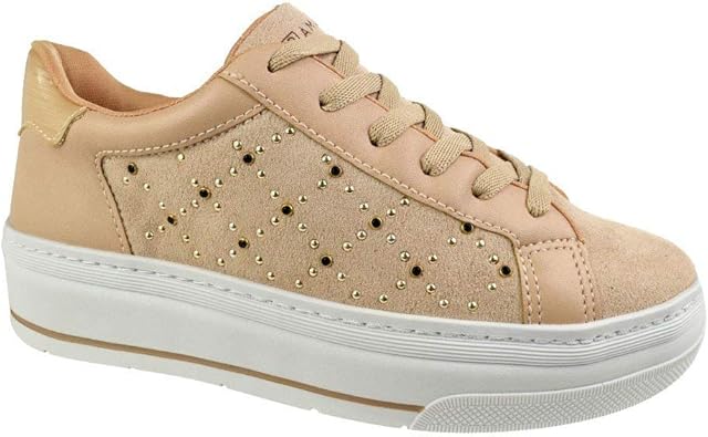 tenis casual bege feminino