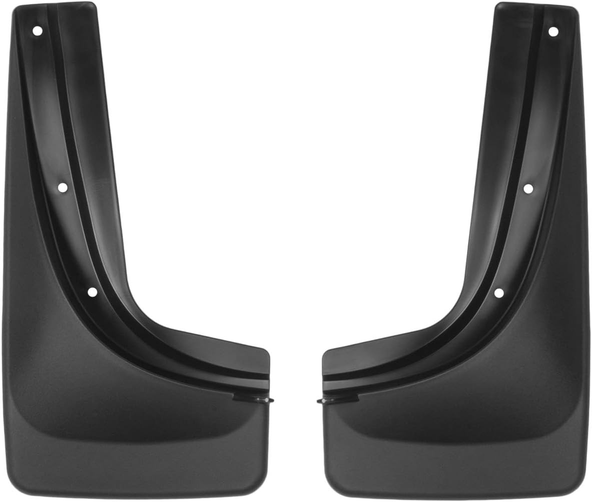 WeatherTech Custom No Drill Splash Guard MudFlaps for Jeep Renegade - Rear Pair (120054), Black