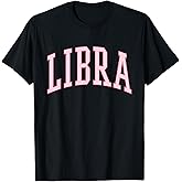 Libra Women Birthday Pink Preppy Woman T-Shirt