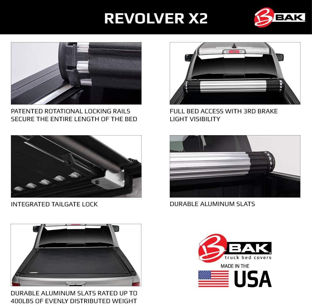 Amazon Com Bak Revolver X2 Hard Rolling Truck Bed Tonneau Cover 39100 Fits 2004 2013 Gm Silverado Sierra 2014 Hd 2500 3500 5 8 Bed 68 4 Automotive
