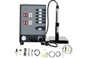 SEANESZTI Jewelry Automatic Spot Argon Arc Welding Machine, Welding Machine 110V Jewelry Welding Machine with 10 Tungsten Needles, Jewelry Welder Kit Used for Jewelry Repair Tools and Hardware Workpiece Welding