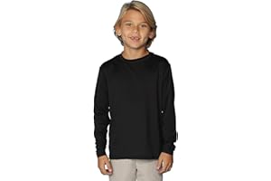 INGEAR Boys' Rash Guard with UPF 50+ Sun Protection, Quick-Dry Swim Shirts for Boys, Lightweight and Dry Fit Sizes XS-XL