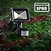T-SUN Motion Sensor Flood Lights, 10W Outdoor LED Flood Lights, Adjustable Lighting Duration and Sensitivity Waterproof Lights for Outdoor and Indoor
