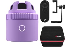 Pivo Equestrian Starter Pack Auto Tracking Phone Holder, Face, Body & Horse Tracker, 360° Rotation, 6 Speed, Stand for Video Recording (Purple)
