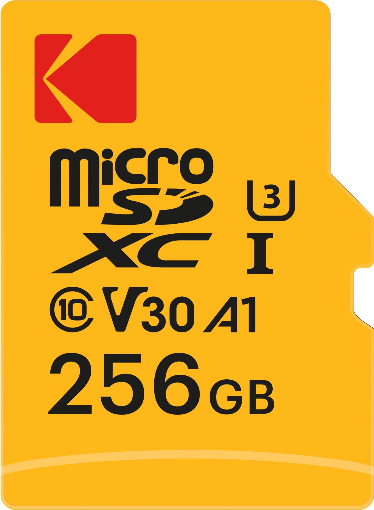 Photo 1 of KODAk 256GB UHS-I U3 V30 A1 MicroSDXC Card with Adapter - Up to 95MB/s Read Speed - Up to 85MB/s Write Speed - Additional Storage for Multimedia Devices