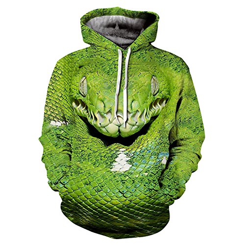 Unisex Realistic 3d Digital Pullover Sweatshirt Hoodie Hooded Sweatshirt Hoodie-DX036-L