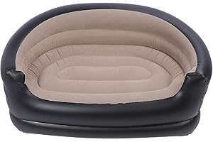 Inflatable Couch for Camping and Home, Inflatable Chair for Adults, Portable Blow Up Couch Lounger Air Sofa Air Mattress for 