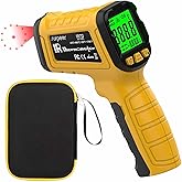 Surpeer Infrared Thermometer Pyrometer Temperature Gun -58°F to 1796°F, 50:1 Distance Ratio, Laser IR Temp Gun for Cooking, P