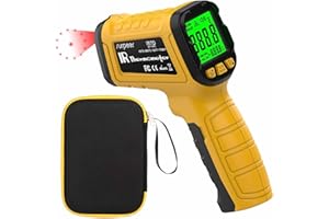 Surpeer Infrared Thermometer Pyrometer Temperature Gun -58°F to 1796°F, 50:1 Distance Ratio, Laser IR Temp Gun for Cooking, P
