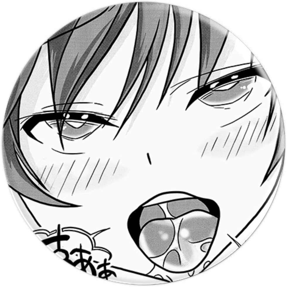 Amazon Com Lewd Lust Anime Face Cute Ahegao Anime Manga Lover Popsockets Grip And Stand For Phones And Tablets
