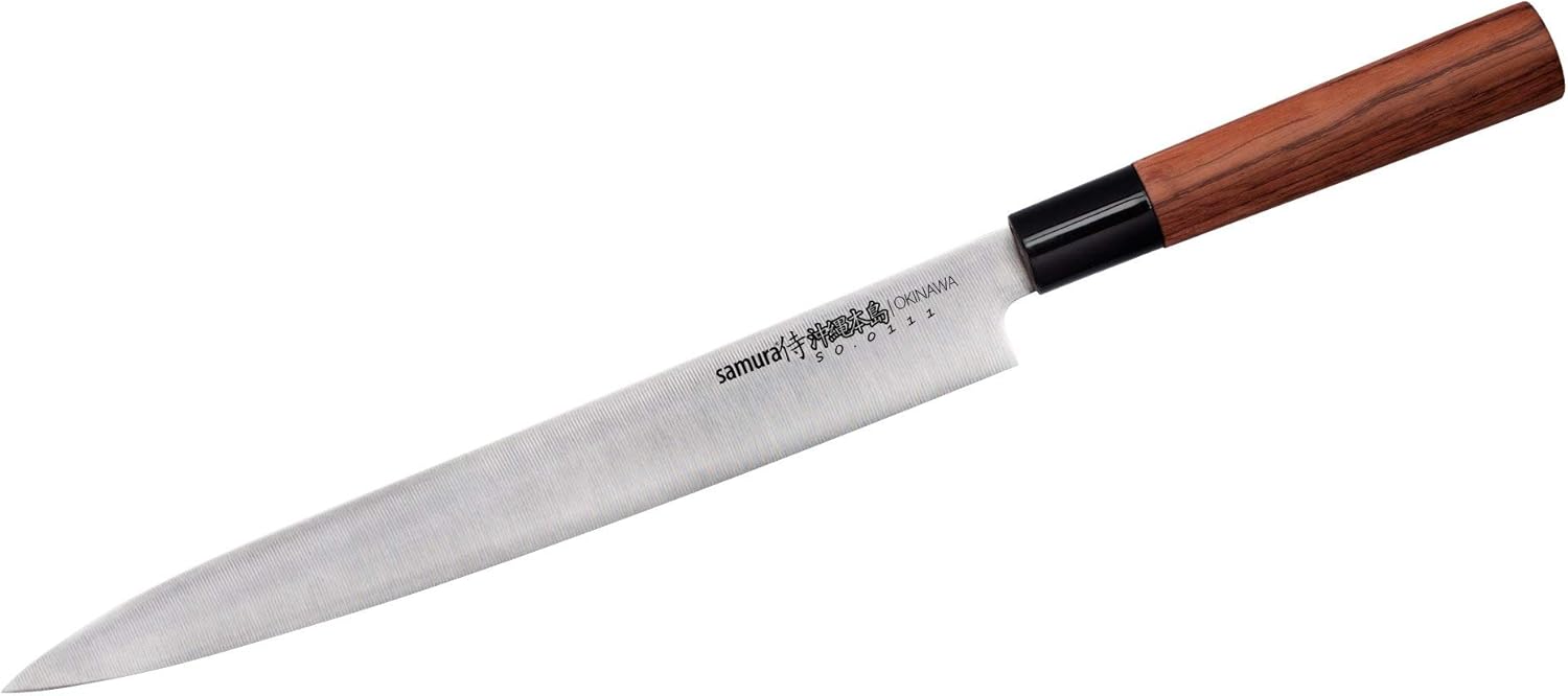 Samura Okinawa Professional Japanese Kitchen Knife Yanagiba 270mm/10.6". One Side sharpened AUS