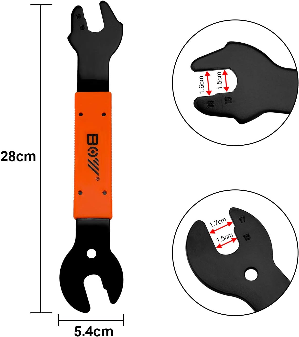 Oumers 4 PCS Professional Bicycle Pedal and Crank Arm Removal Tool - Image 4
