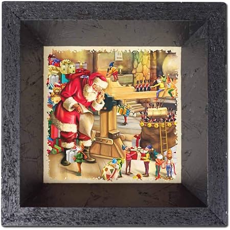 Folletti Babbo Natale Immagini.Capricci Italiani Centrotavola Multiuso Babbo Natale E Folletti Amazon It Casa E Cucina