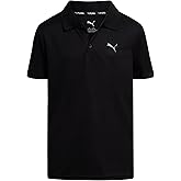 PUMA Boys Polo Shirt - Dry Fit Performance Button Closure Collared Short Sleeve Golf Polo Shirts for Boys (Sizes: 8-20)