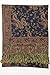Achillea Soft Silky Reversible Paisley Pashmina Shawl Wrap Scarf w/Fringes (Navy)