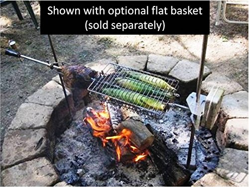 OneGrill Electric Dual Post Open Fire Rotisserie System- 53 Inch Chrome - Thumbnail 7