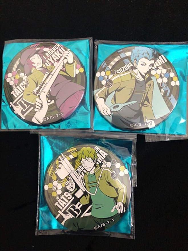 Amazon Co Jp ワールドトリガー ドでか缶バッジ Battle 来馬辰也 村上鋼 別役太一 Hobby