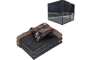 YLBFJXK Dog Kennel Shade Cover 90% Sunblock Shade Tarp Panel with，6ft x 10ft
