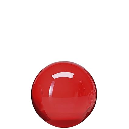 Red Lsa Decorative Glass Globes Balls 10cm Diameter Amazon Co