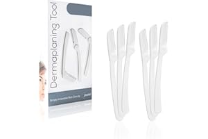 Jasclair Dermaplaning Razor (6 Count) – Face Razors for Women for Peach Fuzz, Eyebrow Shaping & Gentle Exfoliation – At-Home Facial Shaver for Smooth Skin and Flawless Makeup Prep