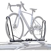 Upright Roof Bike Rack Mount, 2 Arms, Rooftop Bike Carrier for SUV CAR | Easy installation, Secure bike-clamping lock, Double-plated rustproof, User-friendly, fits removable crossbars.