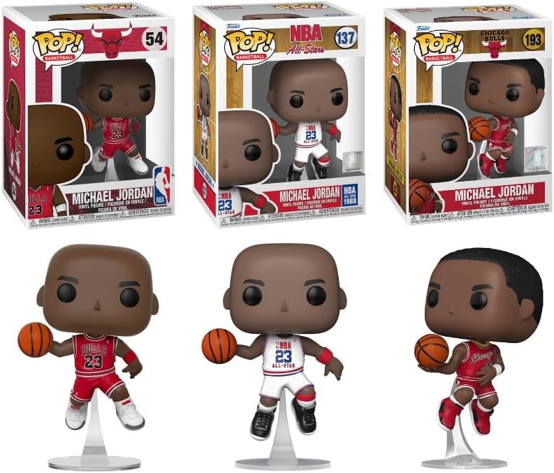 FUNKO POP! マイケル　ジョーダン　シカゴブルズ　4体セット Amazon.com: Funko POP! NBA: Chicago Bulls - Michael Jordan