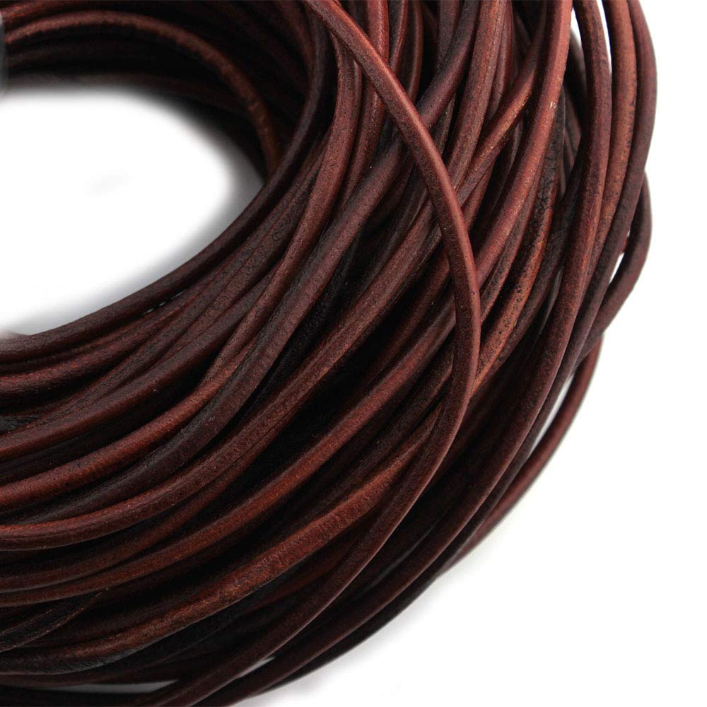 Costura y manualidades Marrón envejecido,Cordón Cuero para Collar