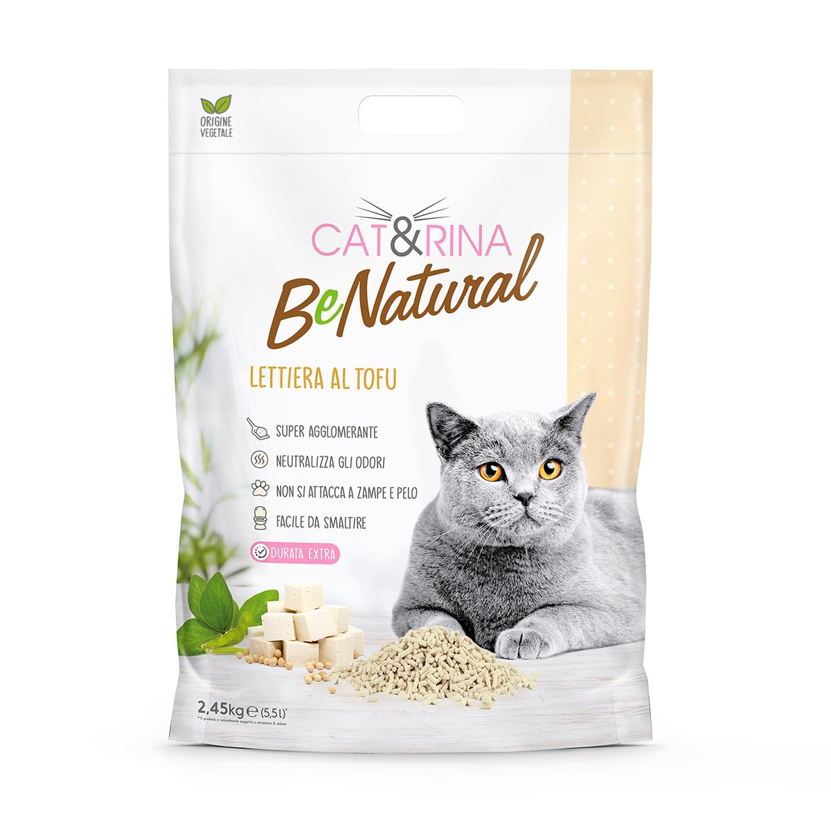 CAT&RINA Benatural Litter Tofu 5.5 L