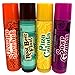 Lip Smacker 4 Stick Lip Balm - Root Beer, Pina Colada, Grape & Orange Sherbert