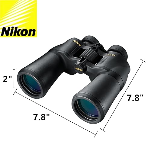 Nikon Aculon A211 10-22x50 Binoculars (8252) Black Bundle with