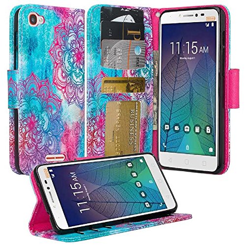 Pixi 4 Plus Power case, Alcatel Pixi 4 Plus Power Wallet Case, SOGA [Pocketbook Series] PU Leather Folio Flip Wallet Case for Alcatel Pixi 4 Plus Power - Thorn Apple