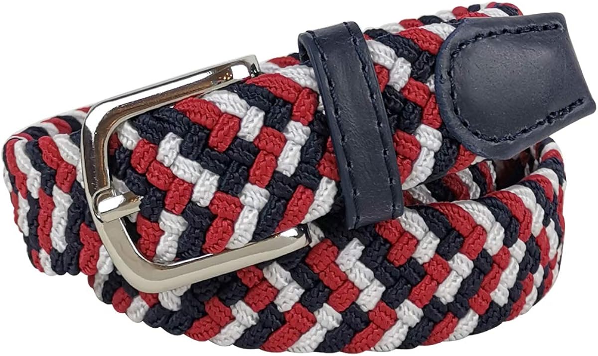 Women's Elastic belt woven stretch belt 2,5cm width multicolor Navy100cm Amazon.co.uk Clothing
