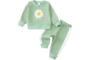 Saeaby Toddler Baby Girl Clothes Infant Girls Outfits Fall/Winter Sweatsuit Cute Sweatshirts Jogger Pants Girl Clothing Sets