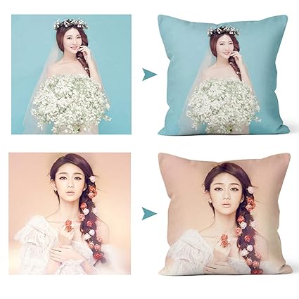 Amazon Com Custom Photos Or Text Throw Pillowcase Personalized
