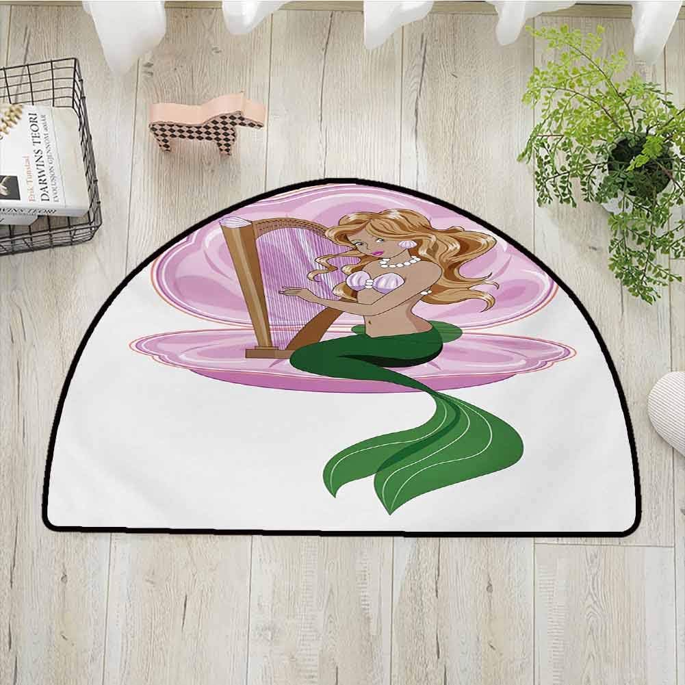 Amazon Com Corridor Rug Colorful Mermaid Little Mermaid With