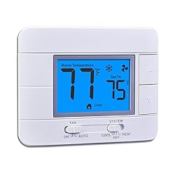 Upgraded Digital Non-Programmable Thermostat for