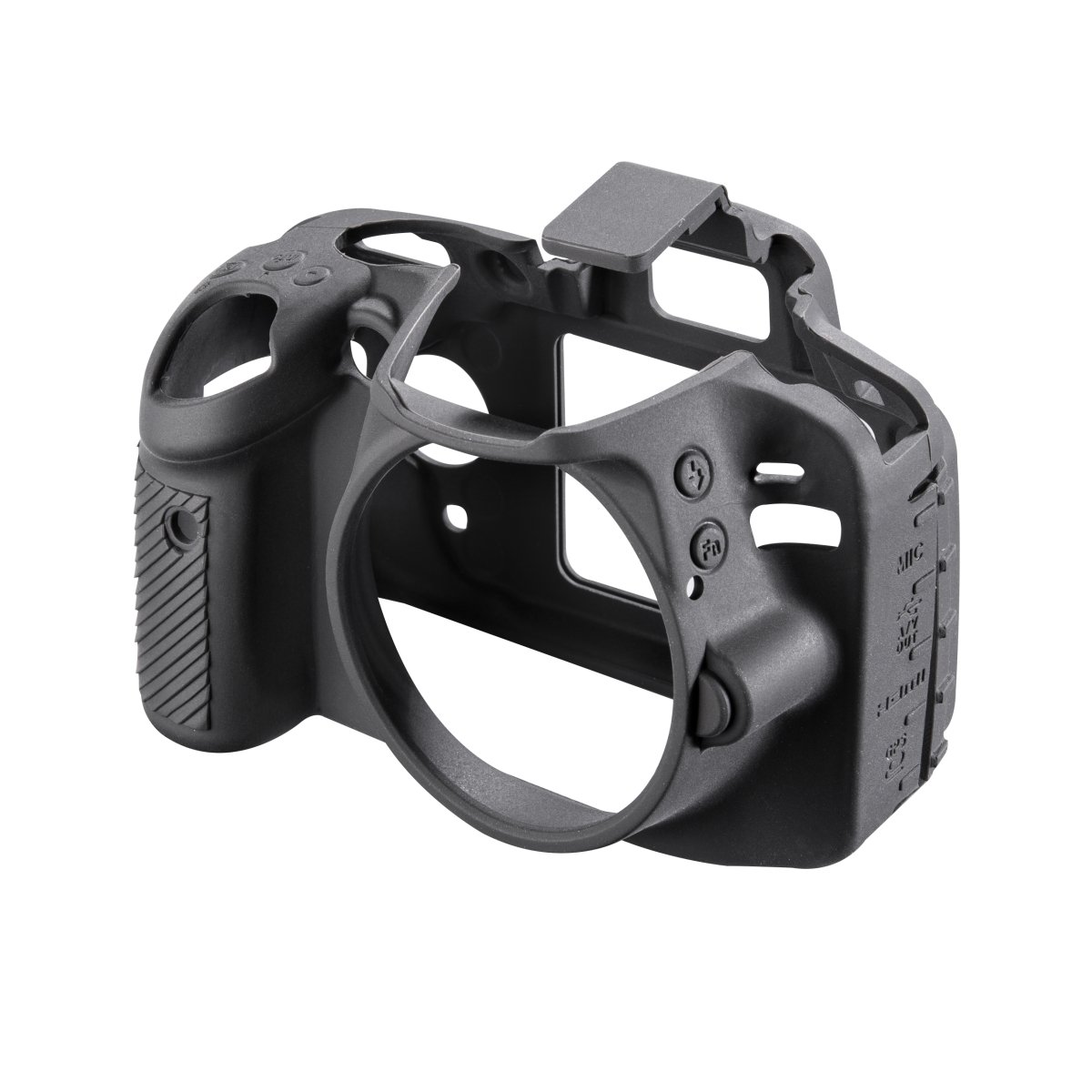 Walimex Pro easyCover for Compatible with Nikon D3300/3400 - Pleasantly Non-Slip Silicone Protective Cover, Camera Cover - Perfect fit, unrestricted operability