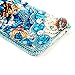 iPhone 6 Case (4.7 Inch) - Mavis's Diary 3D Handmade Bling Crytal Luxury Shiny Mermaid Starfish Shell Design with Sparkle Glitter Blue Diamond Rhinestone Pearls Hard Cover Clear Case & Cleaning Cloth