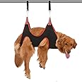 ATO-DJCX Dog Grooming Hammock Harness for XL Large Dogs, Pet Hammock Restraint Bag,Dog Grooming Sling Helper for Trimming Nail and Ear/Eye Care(XL Size,13.7")